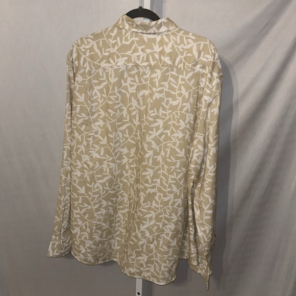 Amazon Essentials Linen Button Down XXL NWT - Picture 4 of 11